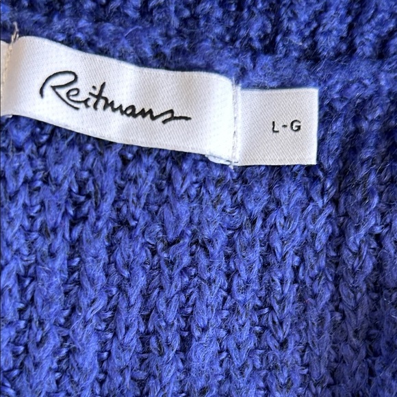Cozy Blue Cowl Neck Sweater - Picture 6 of 6